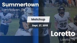 Matchup: Summertown High vs. Loretto  2018
