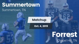 Matchup: Summertown High vs. Forrest  2019