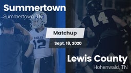 Matchup: Summertown High vs. Lewis County  2020