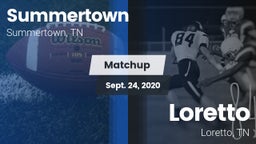 Matchup: Summertown High vs. Loretto  2020