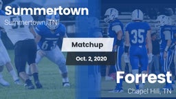 Matchup: Summertown High vs. Forrest  2020