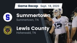 Recap: Summertown  vs. Lewis County  2020