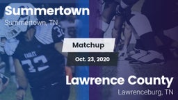 Matchup: Summertown High vs. Lawrence County  2020