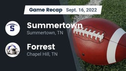 Recap: Summertown  vs. Forrest  2022