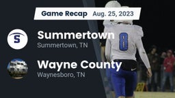 Recap: Summertown  vs. Wayne County  2023
