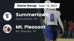 Recap: Summertown  vs. Mt. Pleasant  2023