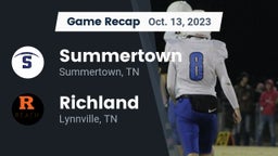 Recap: Summertown  vs. Richland  2023