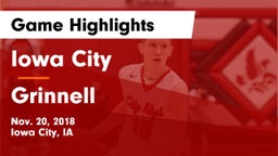 Iowa City  vs Grinnell  Game Highlights - Nov. 20, 2018