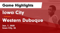 Iowa City  vs Western Dubuque  Game Highlights - Jan. 7, 2020