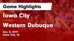 Iowa City  vs Western Dubuque  Game Highlights - Jan. 8, 2019