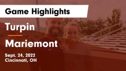 Turpin  vs Mariemont  Game Highlights - Sept. 24, 2022