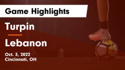 Turpin  vs Lebanon   Game Highlights - Oct. 3, 2022