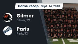 Recap: Gilmer  vs. Paris  2018