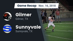 Recap: Gilmer  vs. Sunnyvale  2018