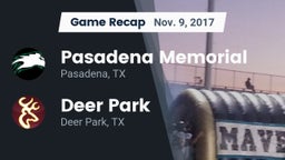 Recap: Pasadena Memorial  vs. Deer Park  2017