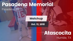Matchup: Pasadena Memorial vs. Atascocita  2018