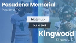 Matchup: Pasadena Memorial vs. Kingwood  2019