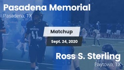 Matchup: Pasadena Memorial vs. Ross S. Sterling  2020