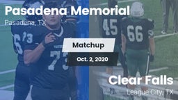 Matchup: Pasadena Memorial vs. Clear Falls  2020