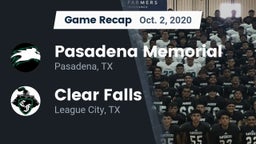 Recap: Pasadena Memorial  vs. Clear Falls  2020