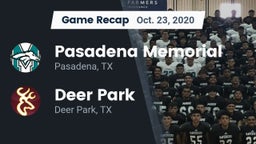 Recap: Pasadena Memorial  vs. Deer Park  2020