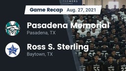 Recap: Pasadena Memorial  vs. Ross S. Sterling  2021