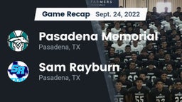 Recap: Pasadena Memorial  vs. Sam Rayburn  2022