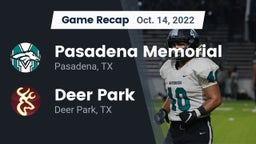 Recap: Pasadena Memorial  vs. Deer Park  2022