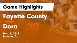Fayette County  vs Dora  Game Highlights - Dec. 5, 2019