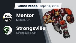 Recap: Mentor  vs. Strongsville  2018