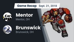 Recap: Mentor  vs. Brunswick  2018
