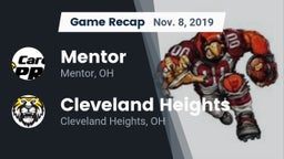Recap: Mentor  vs. Cleveland Heights  2019