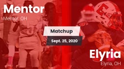 Matchup: Mentor  vs. Elyria  2020