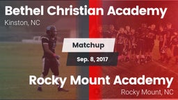 Matchup: Bethel Christian Aca vs. Rocky Mount Academy  2017