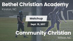 Matchup: Bethel Christian Aca vs. Community Christian  2017