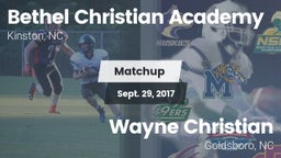 Matchup: Bethel Christian Aca vs. Wayne Christian  2017
