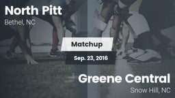 Matchup: North Pitt High vs. Greene Central  2016