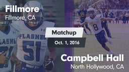 Matchup: Fillmore  vs. Campbell Hall  2016