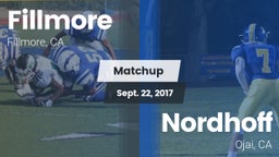 Matchup: Fillmore  vs. Nordhoff  2017