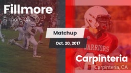 Matchup: Fillmore  vs. Carpinteria  2017