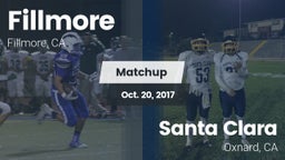 Matchup: Fillmore  vs. Santa Clara  2017