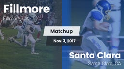 Matchup: Fillmore  vs. Santa Clara  2017