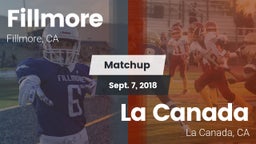 Matchup: Fillmore  vs. La Canada  2018