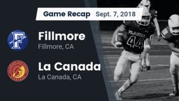 Recap: Fillmore  vs. La Canada  2018