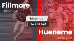 Matchup: Fillmore  vs. Hueneme  2018
