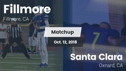 Matchup: Fillmore  vs. Santa Clara  2018