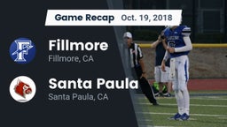 Recap: Fillmore  vs. Santa Paula  2018