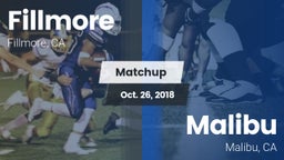 Matchup: Fillmore  vs. Malibu  2018
