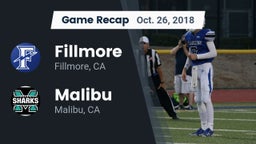 Recap: Fillmore  vs. Malibu  2018