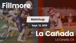 Matchup: Fillmore  vs. La Cañada  2019